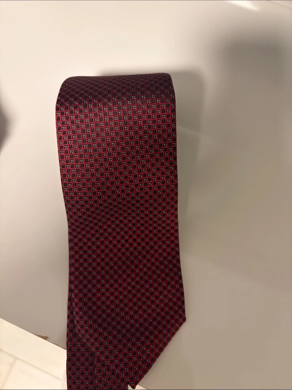 Patek Philippe Burgundy Geometric Silk Tie